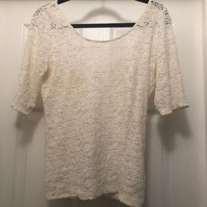 Lace form fitting blouse